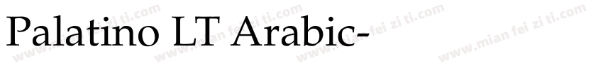 Palatino LT Arabic字体转换